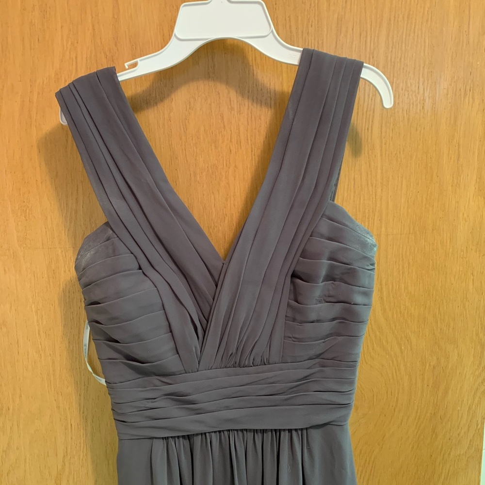Grey Floor Length Dress